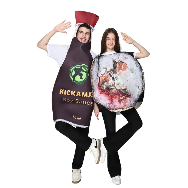 Couples Sushi Roll Soy Sauce Costume