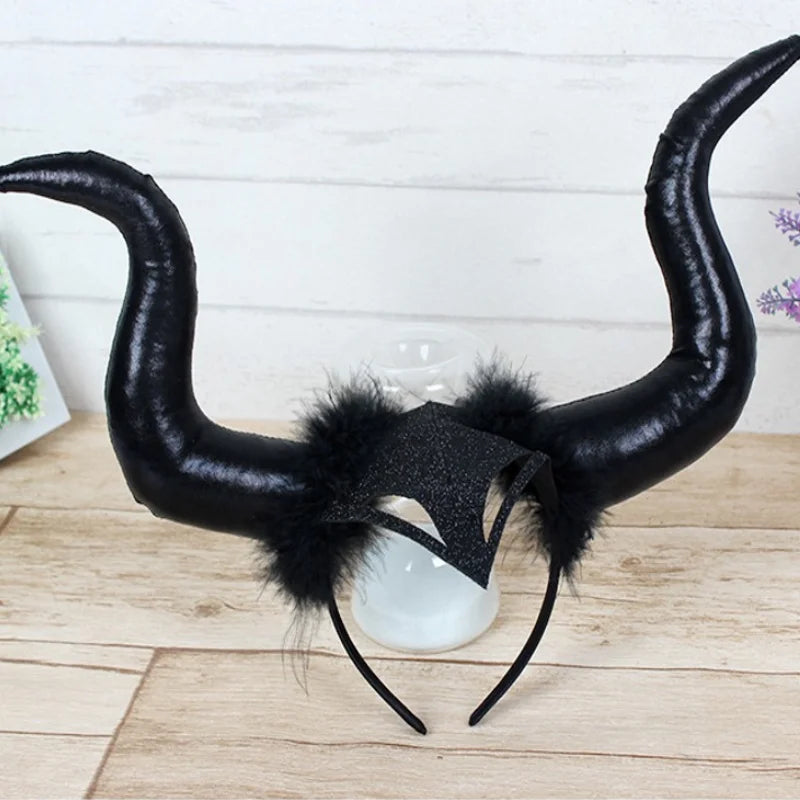 Halloween Long Demon Horn Headband