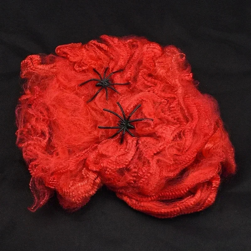 Artificial Spider Halloween Web Decoration