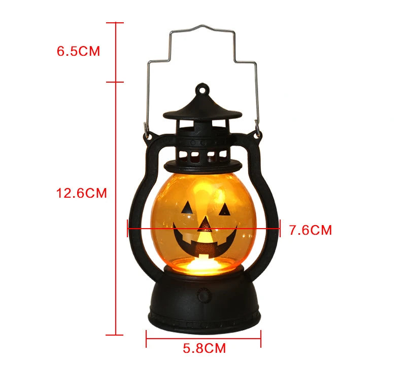 Halloween LED Hanging Pumpkin Lantern Light