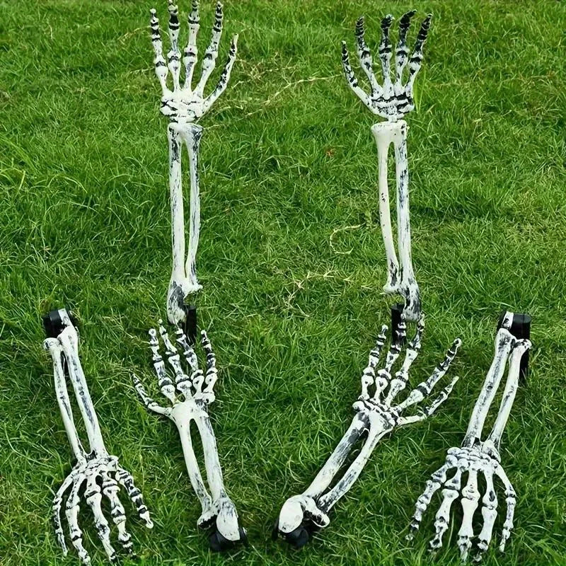 Garden Ground Stakes Skull Head