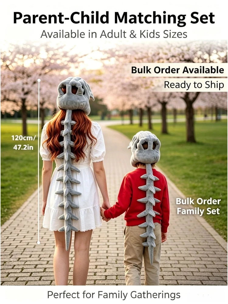 Dinosaur Skeleton Headpiece Spine
