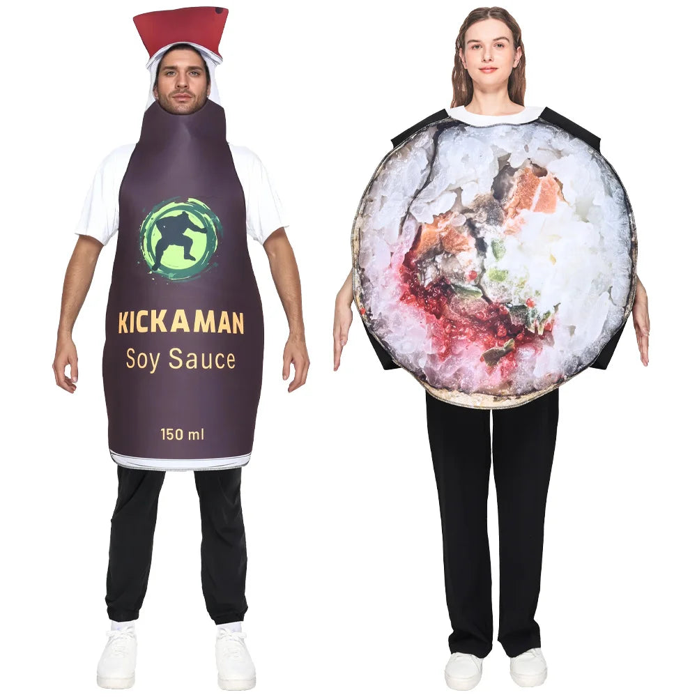 Couples Sushi Roll Soy Sauce Costume