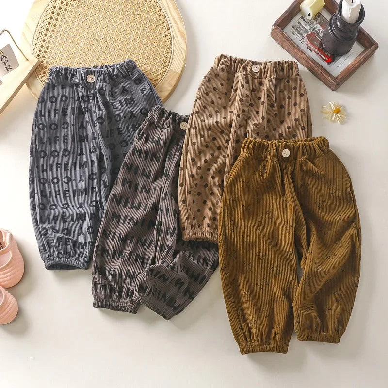 Children's Polka Dot Long Trousers