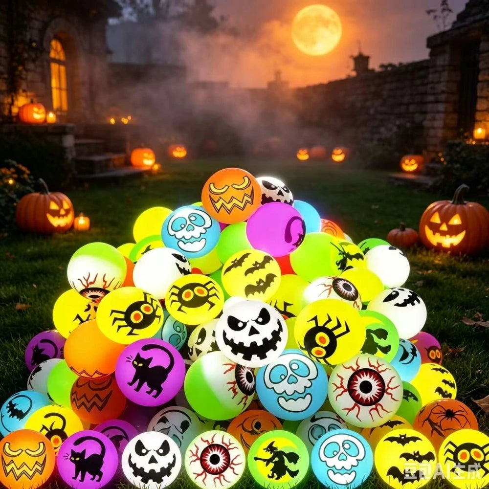 10-100Pcs MIni Glow-in-the-dark Bouncing Balls