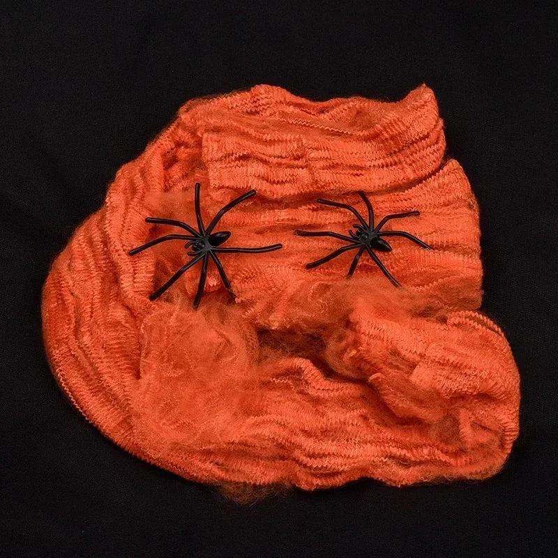 Artificial Spider Halloween Web Decoration