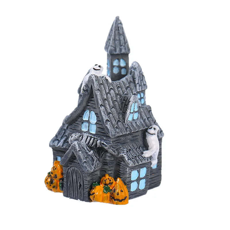 Halloween Spooky Haunted House Figurine