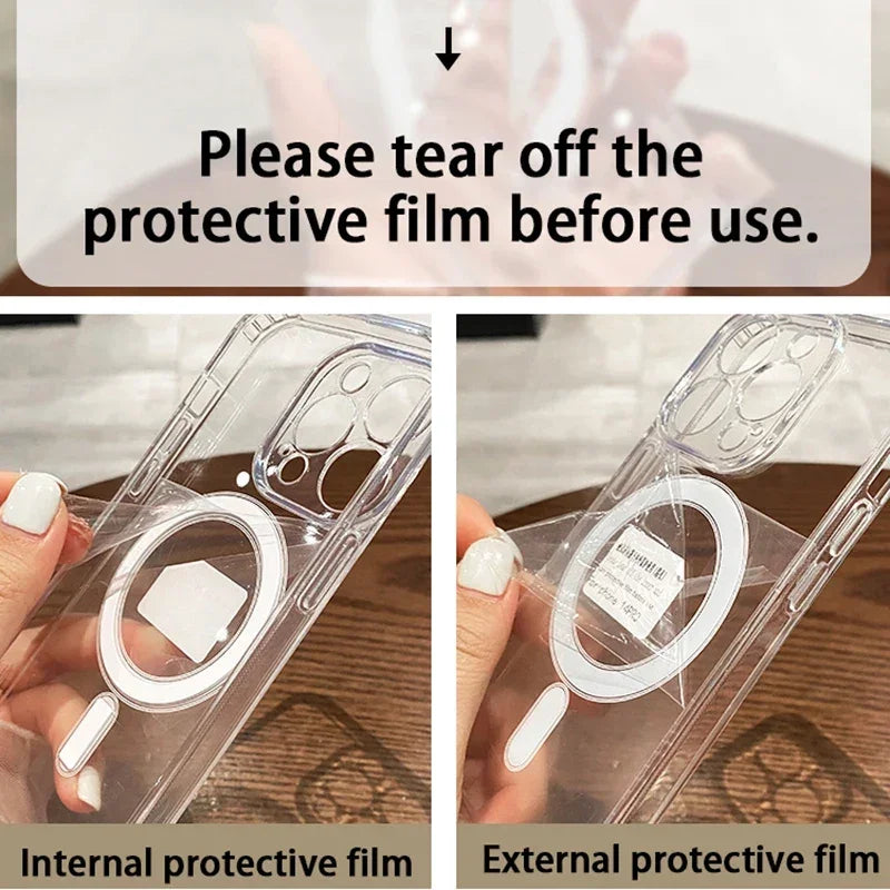 Ultra-Clear Magnetic MagSafe Case for iPhone