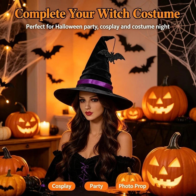 Halloween Crumpled Witch Hat