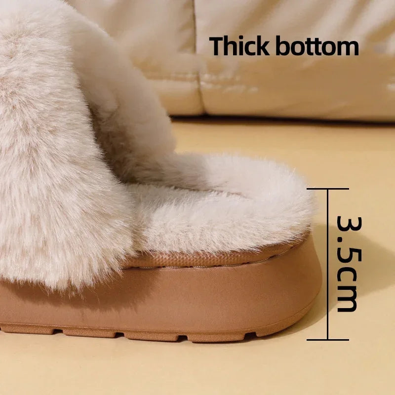 Furry Fur Slippers for Women