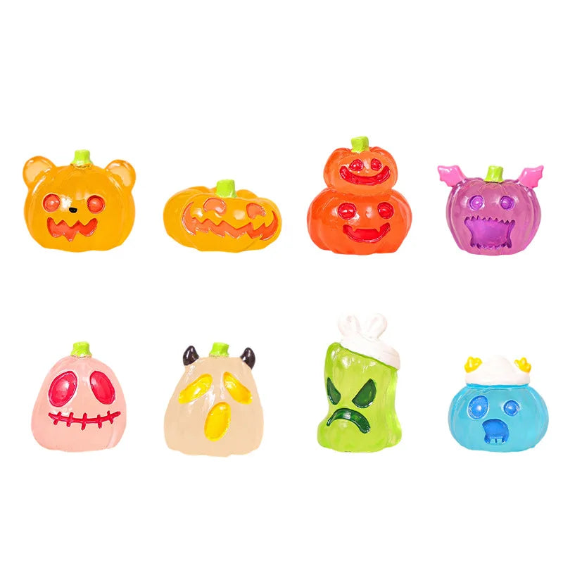 8/16/24pcs Luminous Halloween Figurine