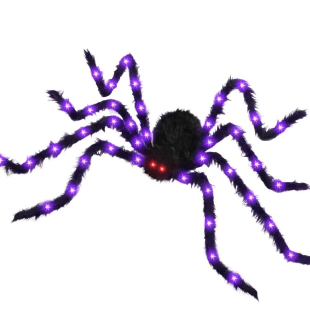 Practical 8 Modes Halloween Spider Web Lights