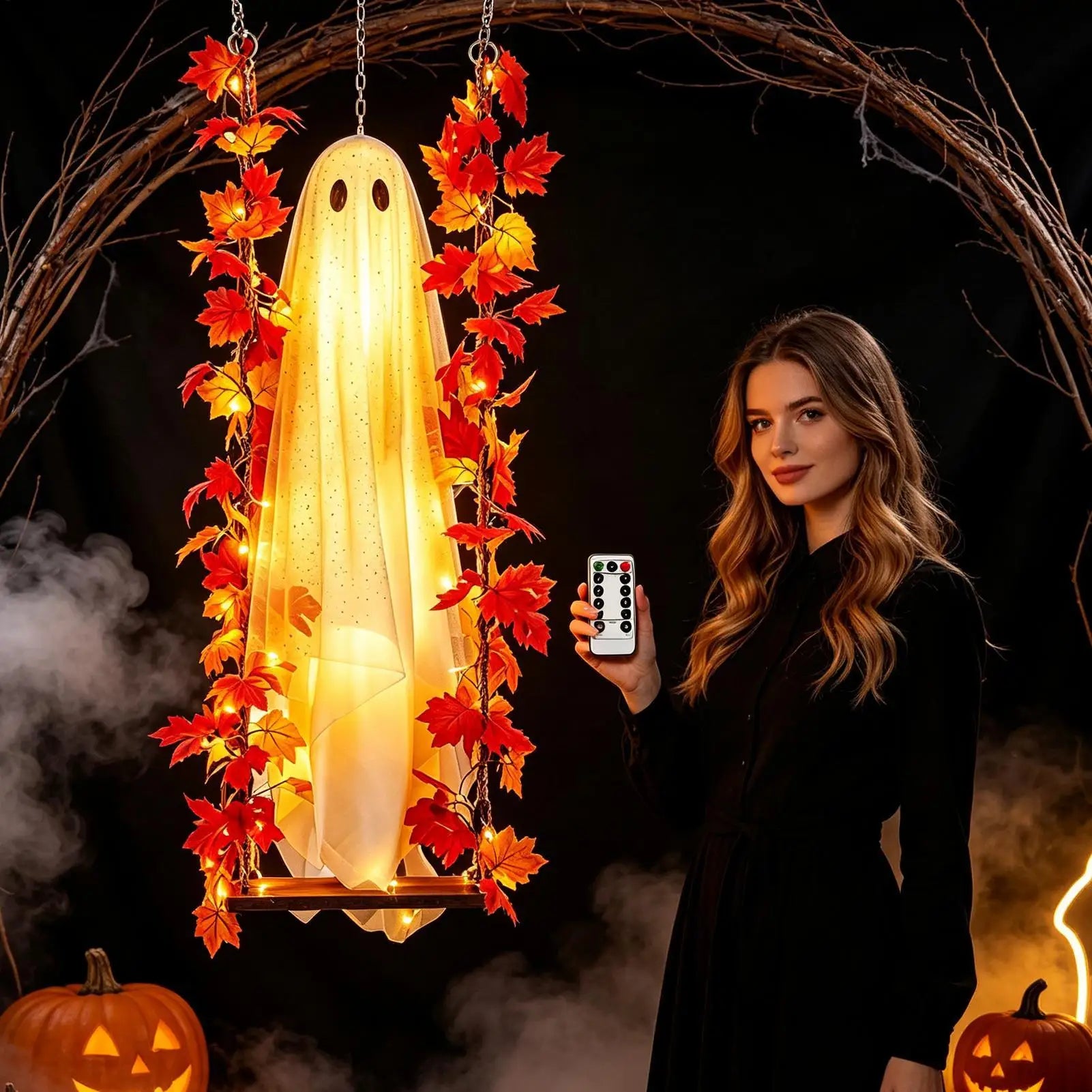 Swinging Ghost Outdoor Decor