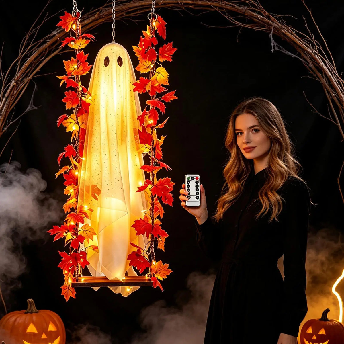 Swinging Ghost Outdoor Decor