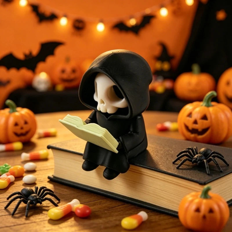 Cartoon Grim Reaper Figure
