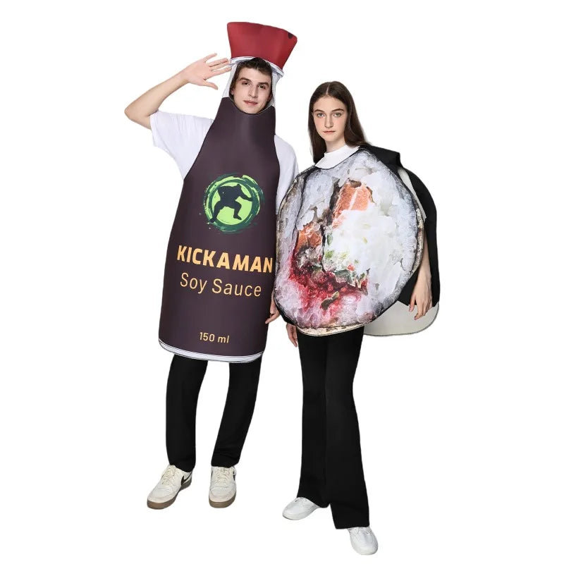 Couples Sushi Roll Soy Sauce Costume