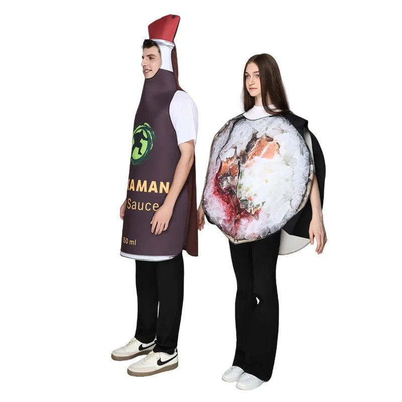 Couples Sushi Roll Soy Sauce Costume