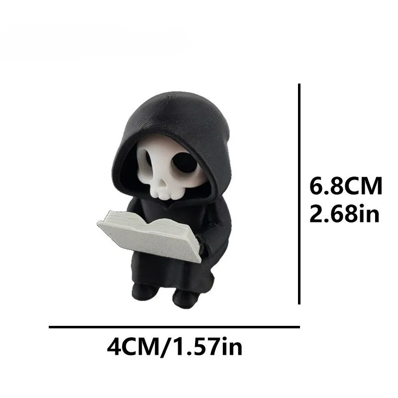 Cartoon Grim Reaper Figure