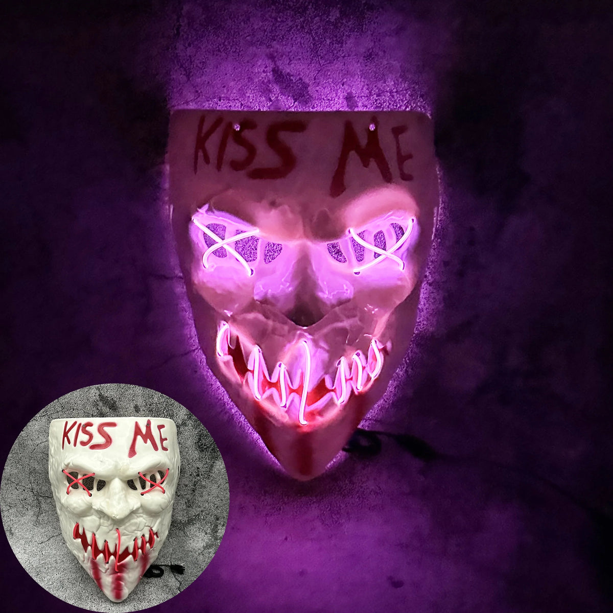 Glowing Demon Mask