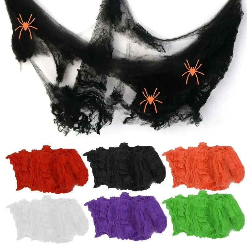 Artificial Spider Halloween Web Decoration