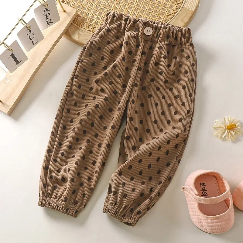 Children's Polka Dot Long Trousers