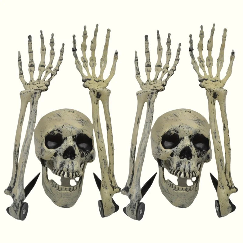 Garden Ground Stakes Skull Head