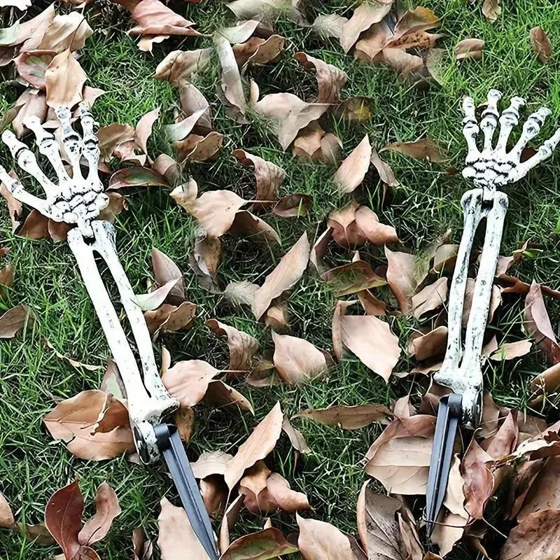 Garden Ground Stakes Skull Head
