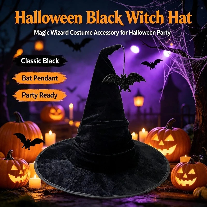 Halloween Crumpled Witch Hat