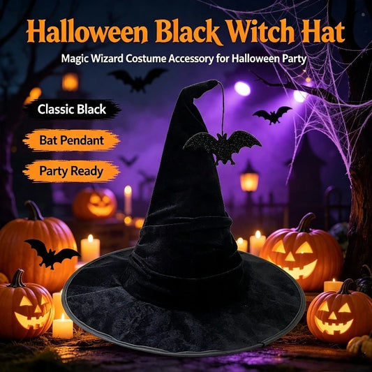 Halloween Crumpled Witch Hat
