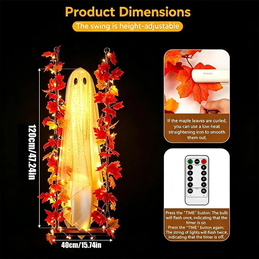 Swinging Ghost Outdoor Decor