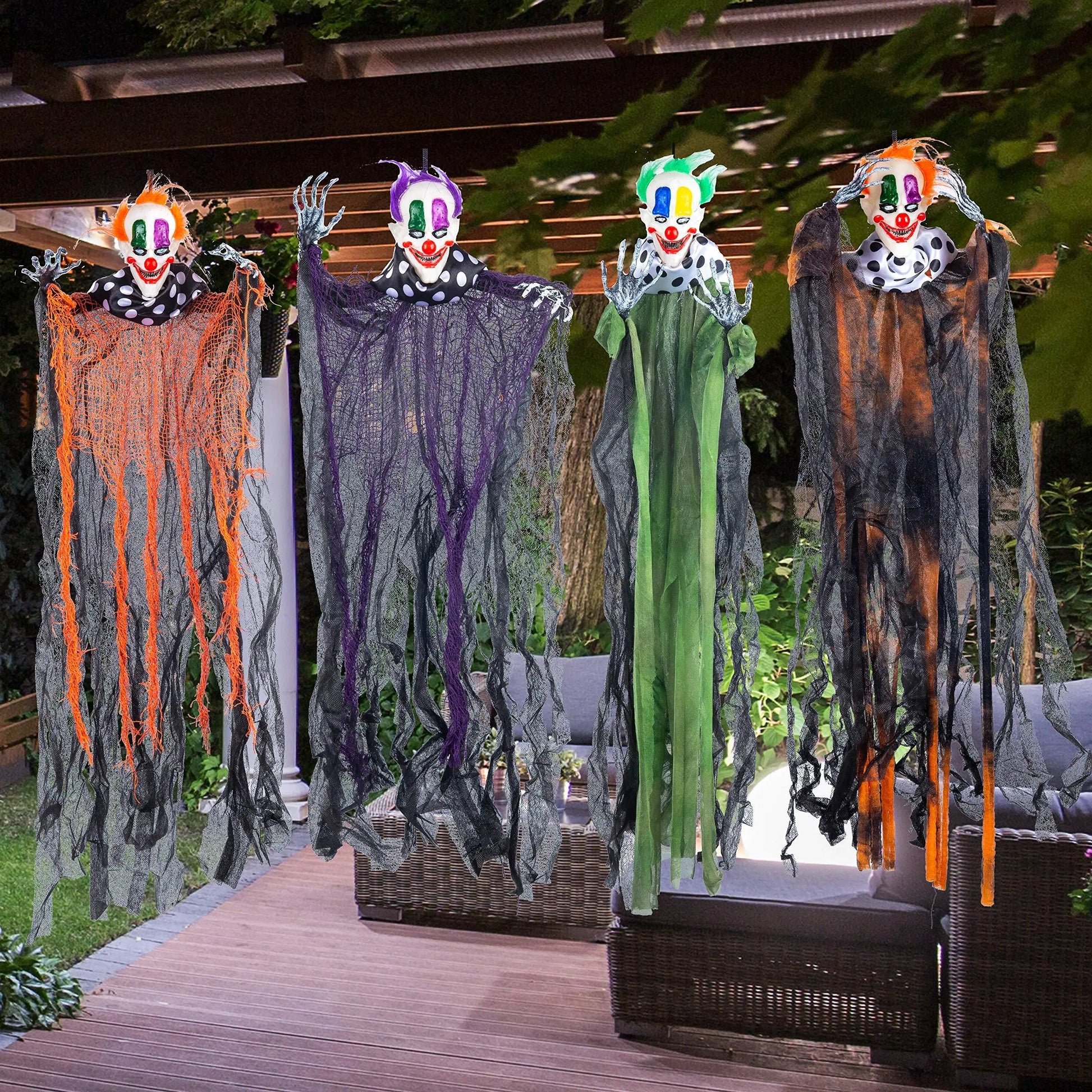Hanging Clown Halloween Decoration