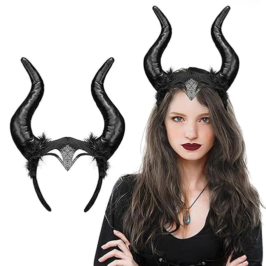 Halloween Long Demon Horn Headband