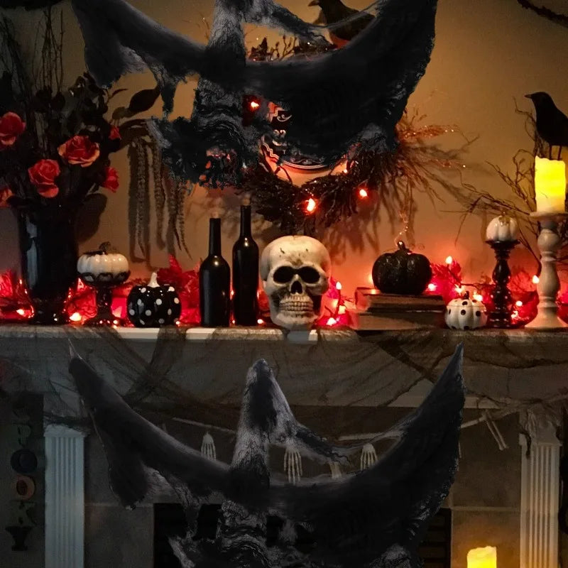 Artificial Spider Halloween Web Decoration