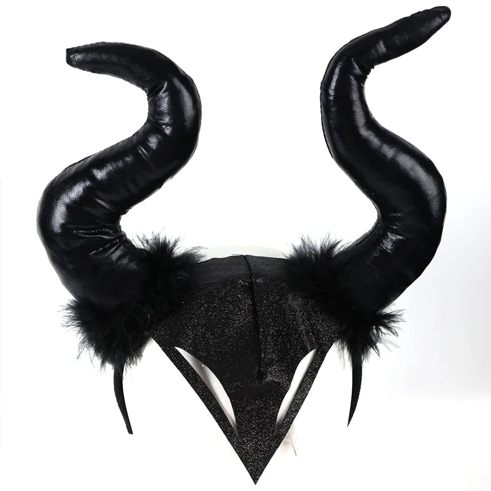 Halloween Long Demon Horn Headband