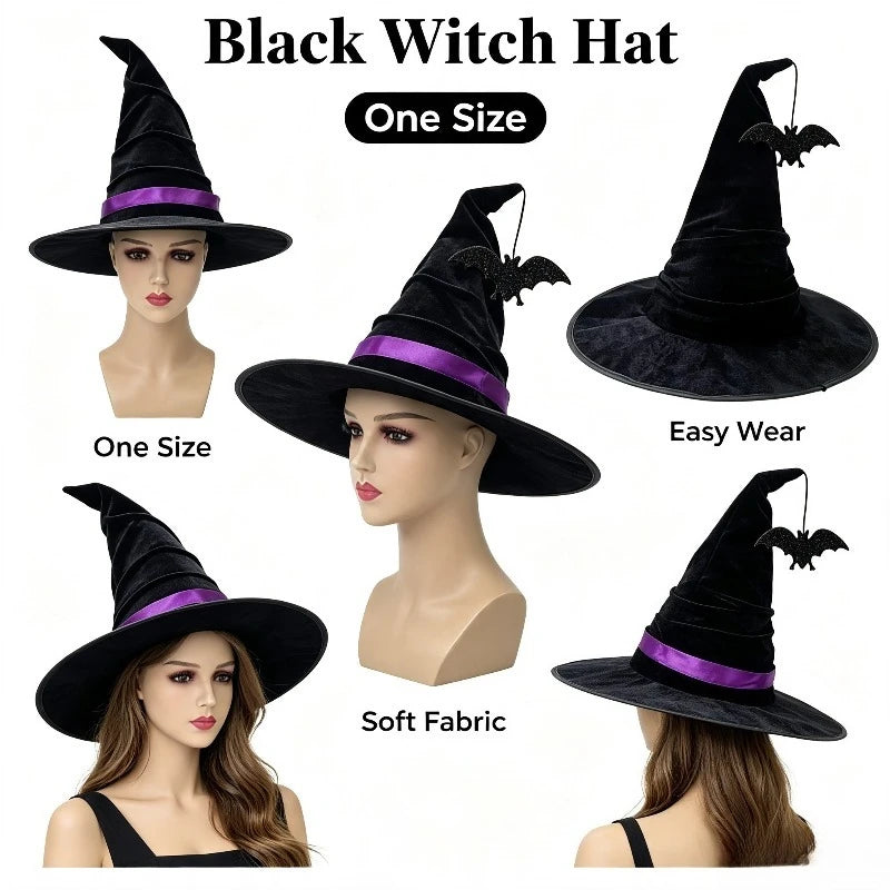 Halloween Crumpled Witch Hat
