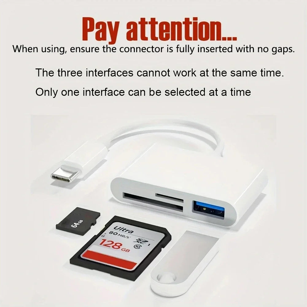 3-in-1 Pro-Media Memory Card Hub