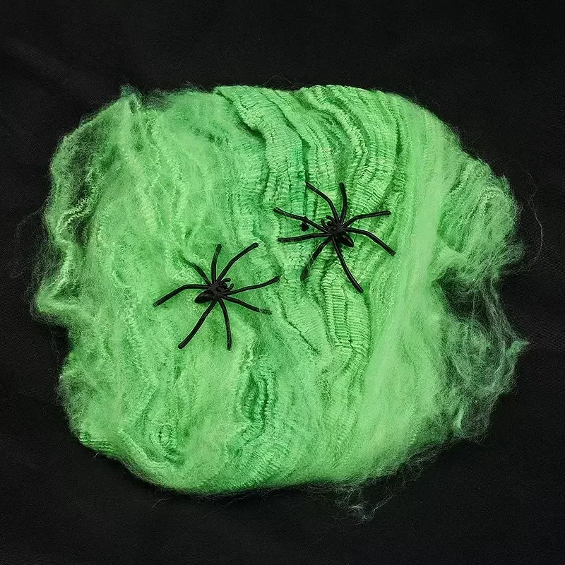 Artificial Spider Halloween Web Decoration