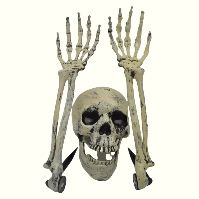 Garden Ground Stakes Skull Head