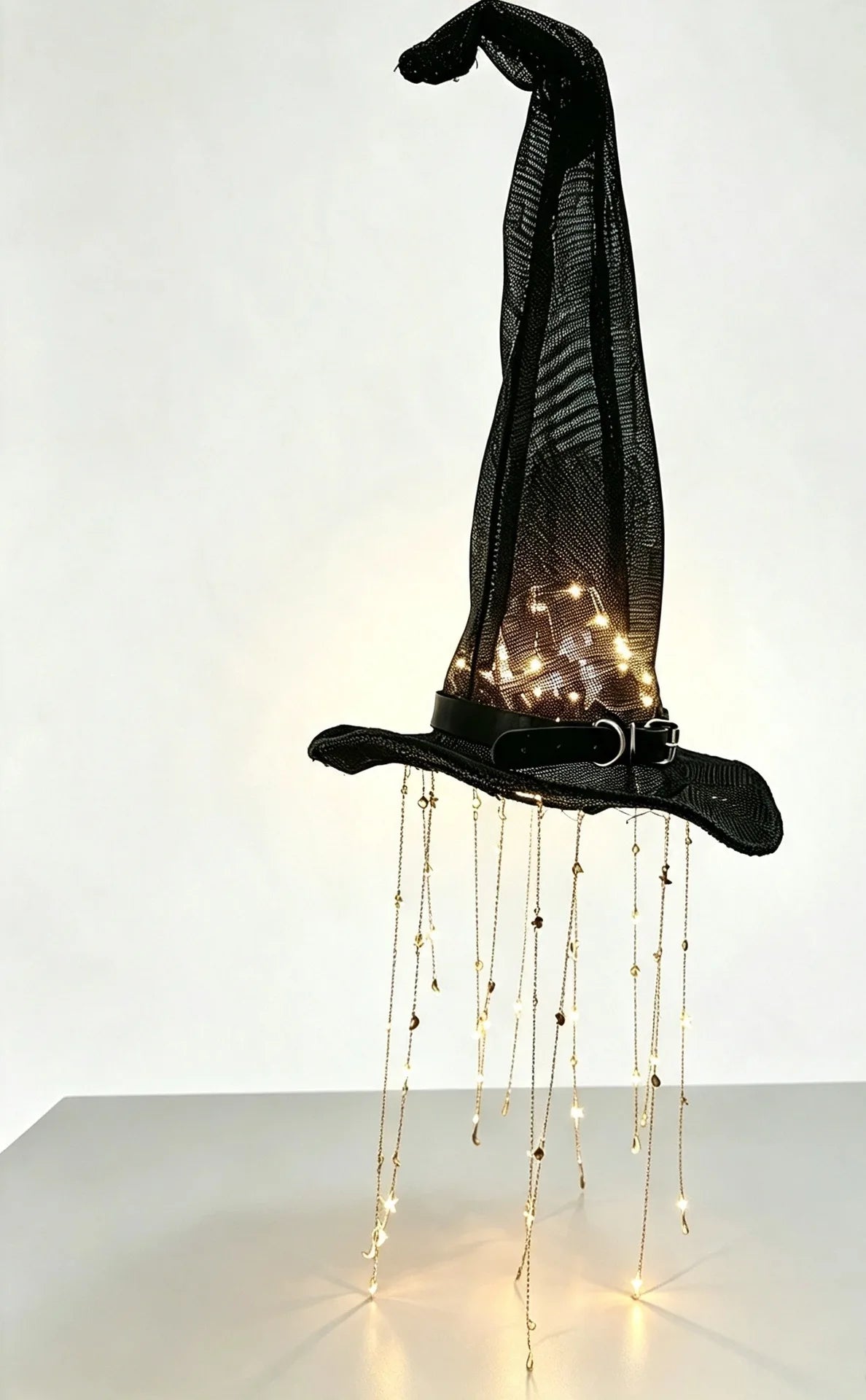 Lighted Witch Hat Hanging Chime