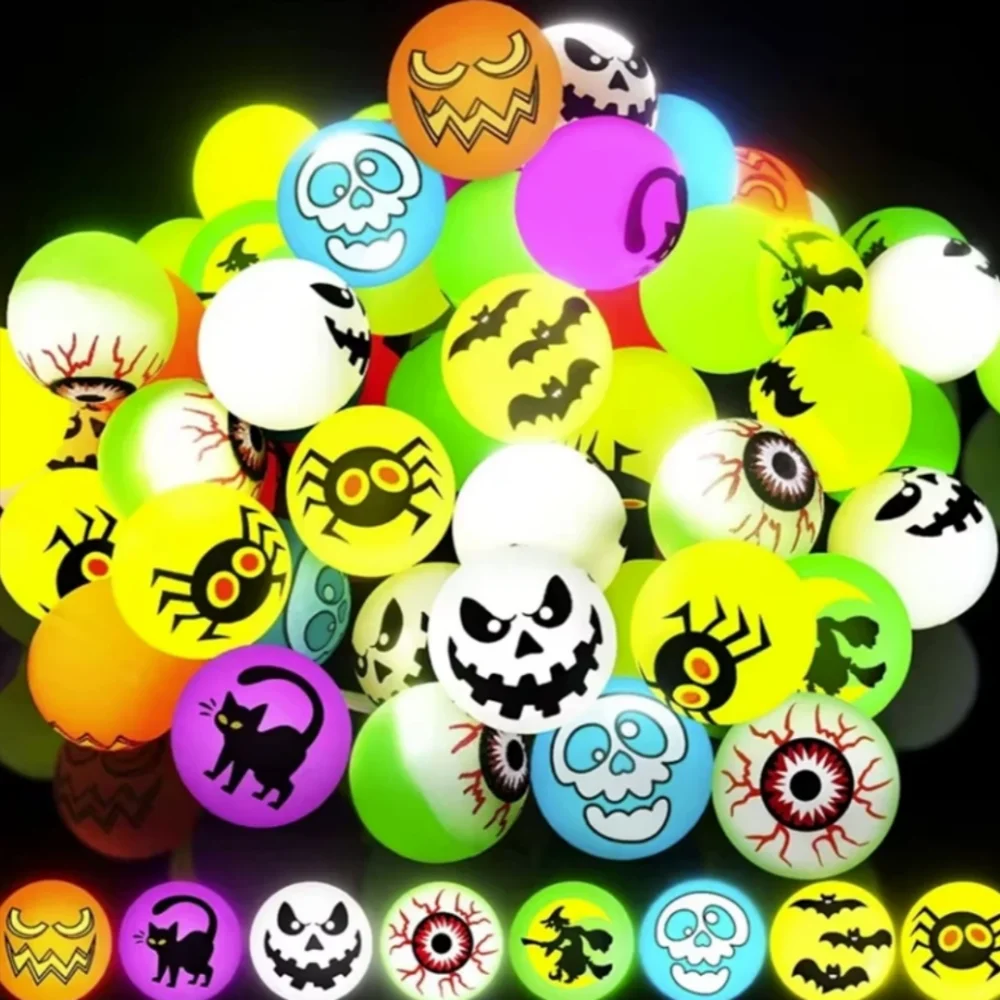 10-100Pcs MIni Glow-in-the-dark Bouncing Balls