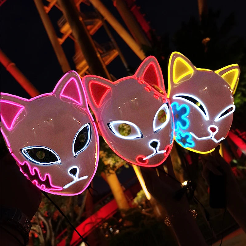 Glowing Halloween LED Masks