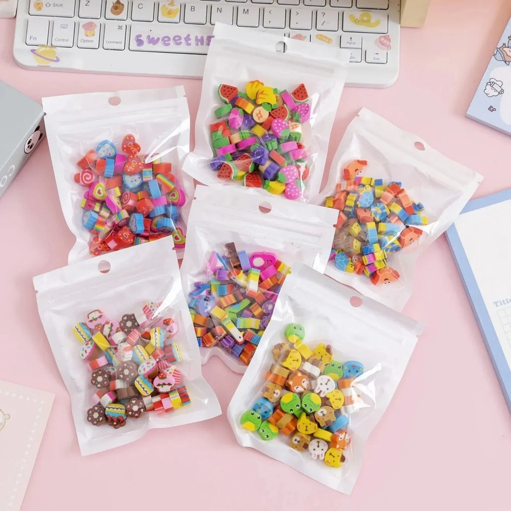 Miniature Cartoon Reward Erasers