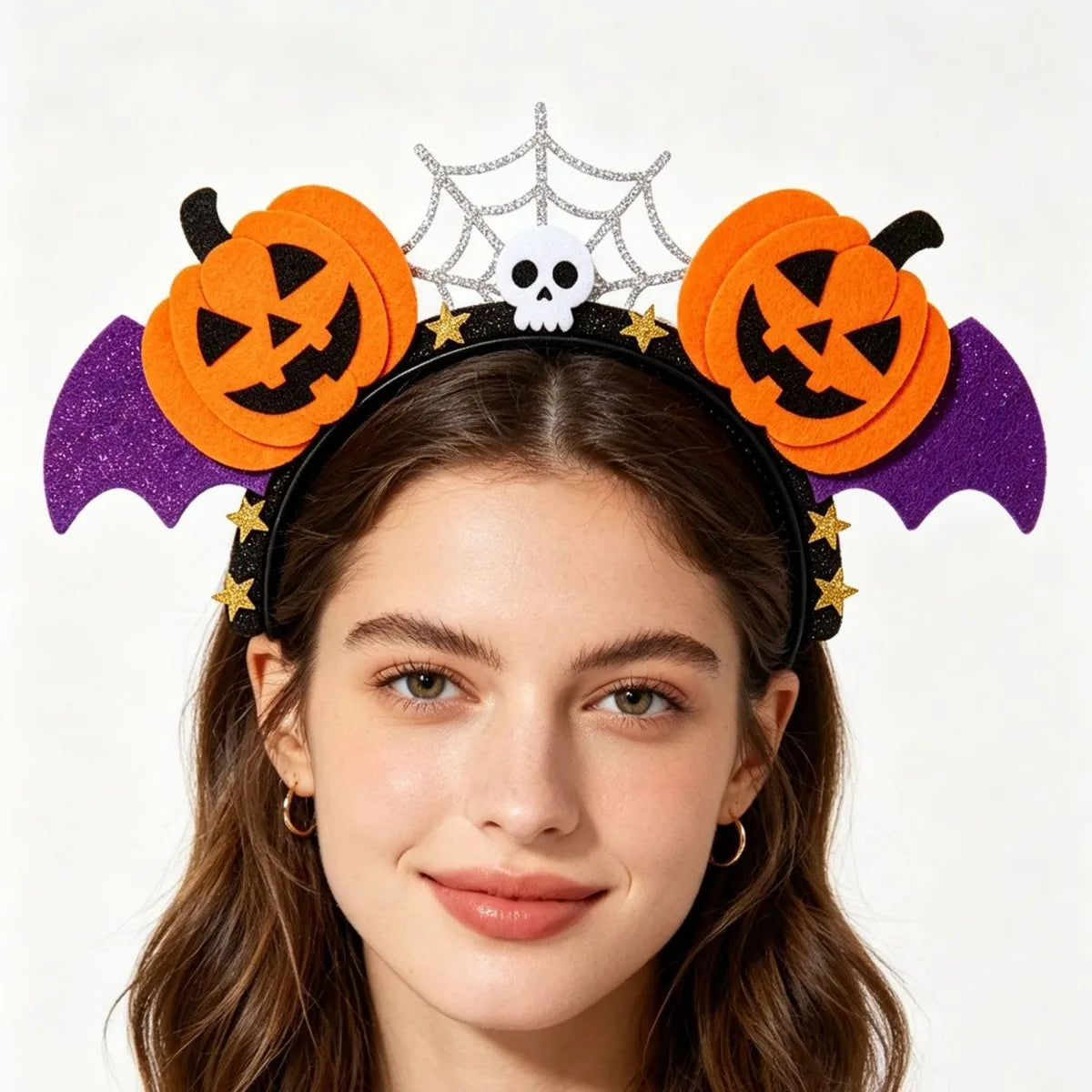 Halloween Pumpkin Bat Headwear