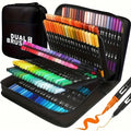 SpectrumFlow Dual-Tip Watercolor Art Markers