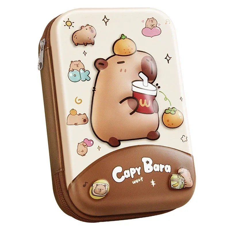 3D Capybara Pencil Case