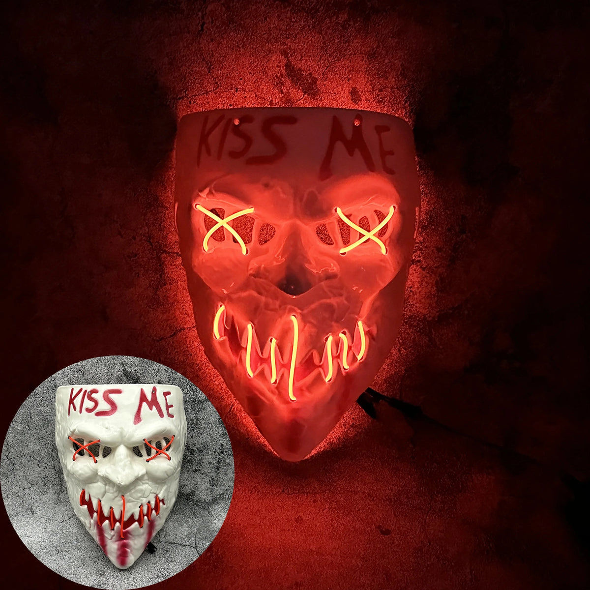 Glowing Demon Mask