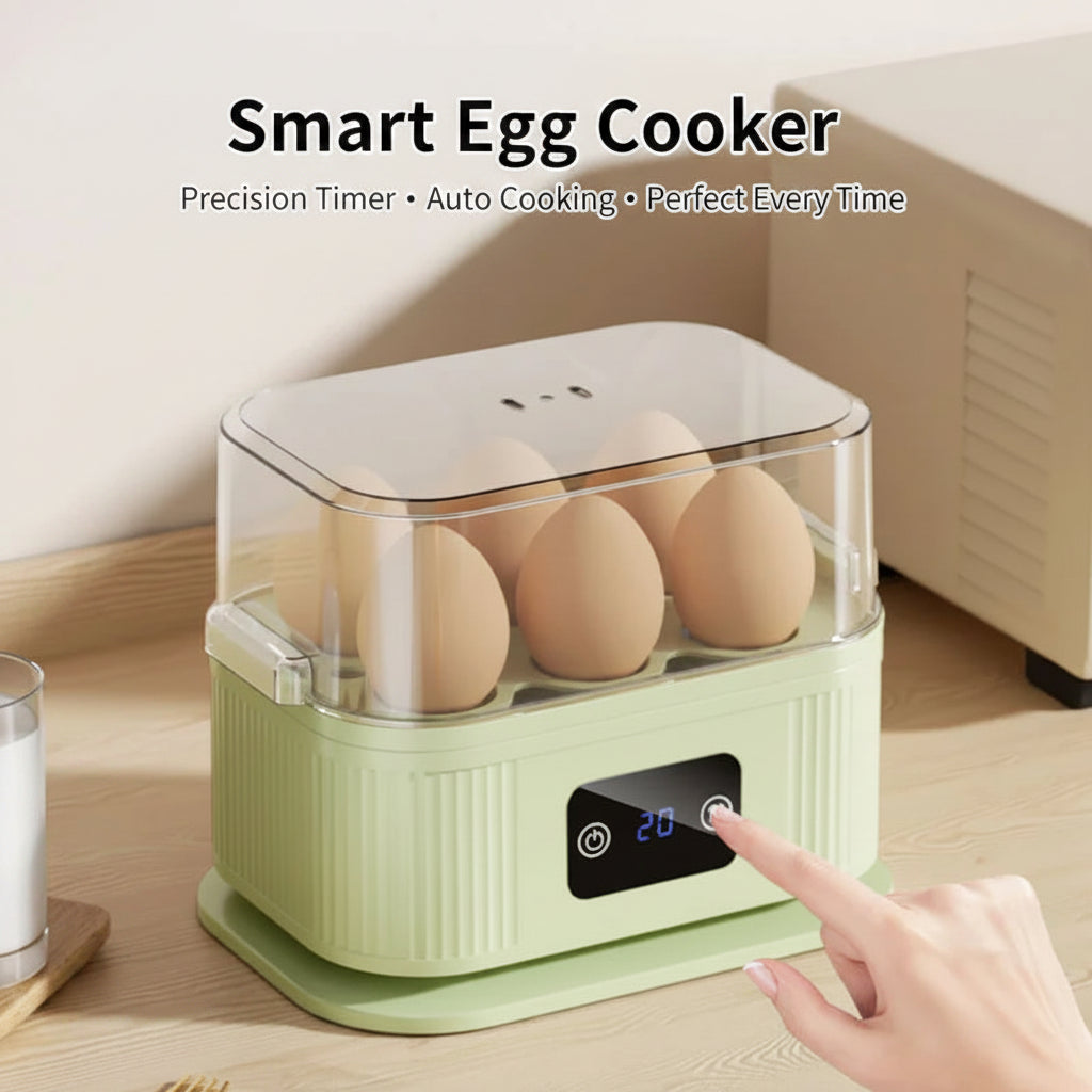 Smart 6-Egg Electric Cooker with Precision Timer
