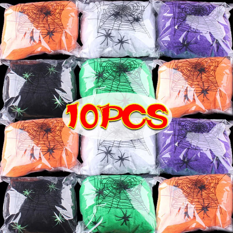 Artificial Spider Halloween Web Decoration