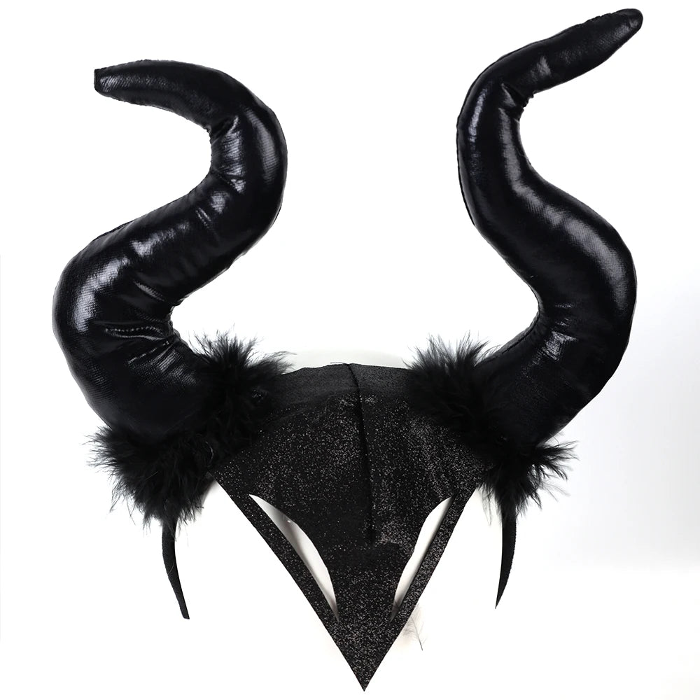 Halloween Long Demon Horn Headband