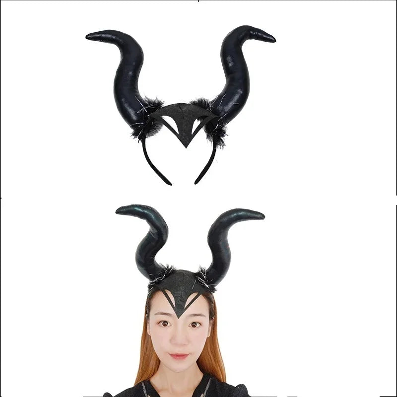 Halloween Long Demon Horn Headband
